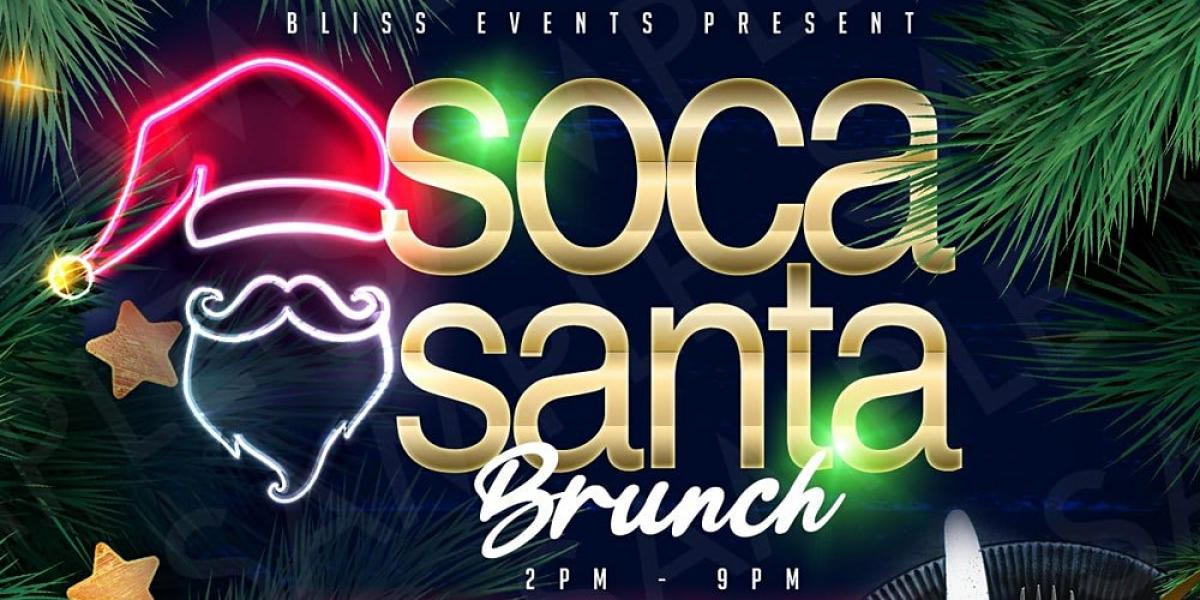 Soca Santa Brunch flyer or graphic.