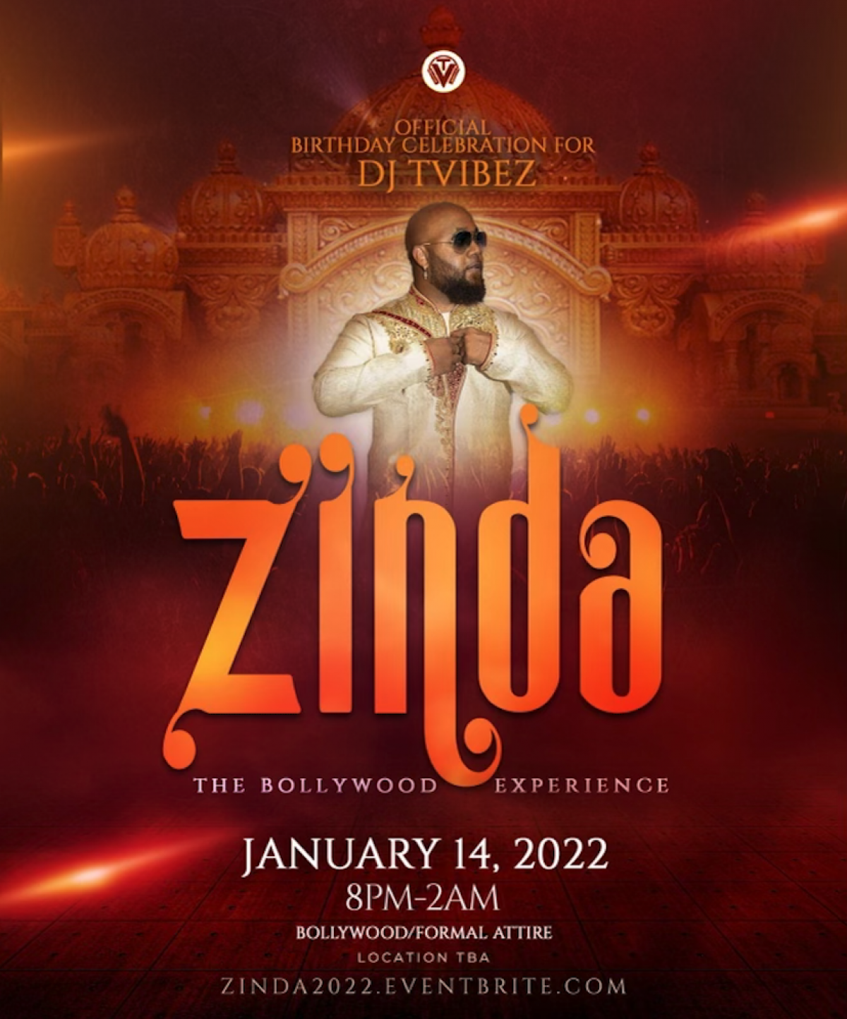 Zinda: The Bollywood Experience flyer or graphic.