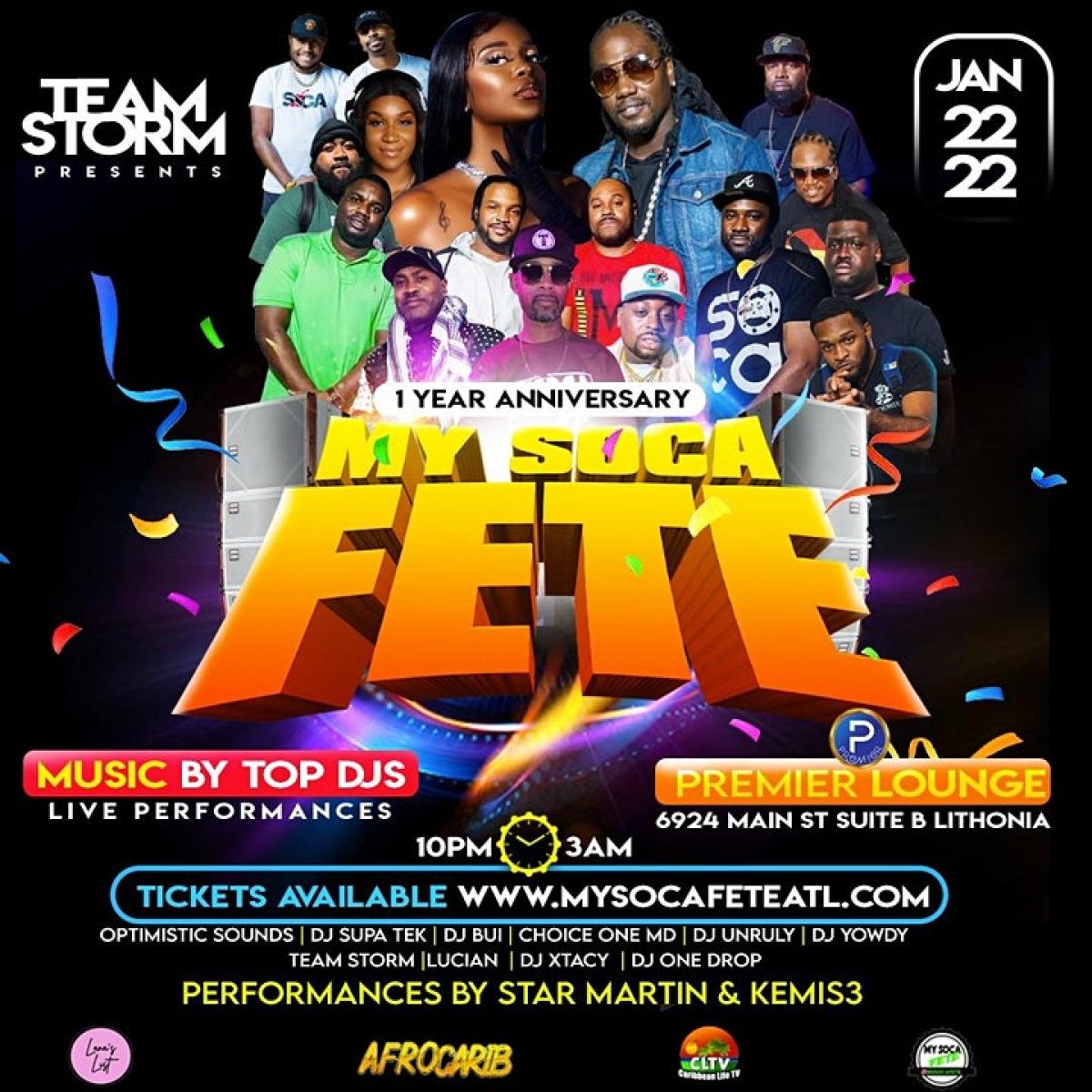 My Soca Fete  flyer or graphic.
