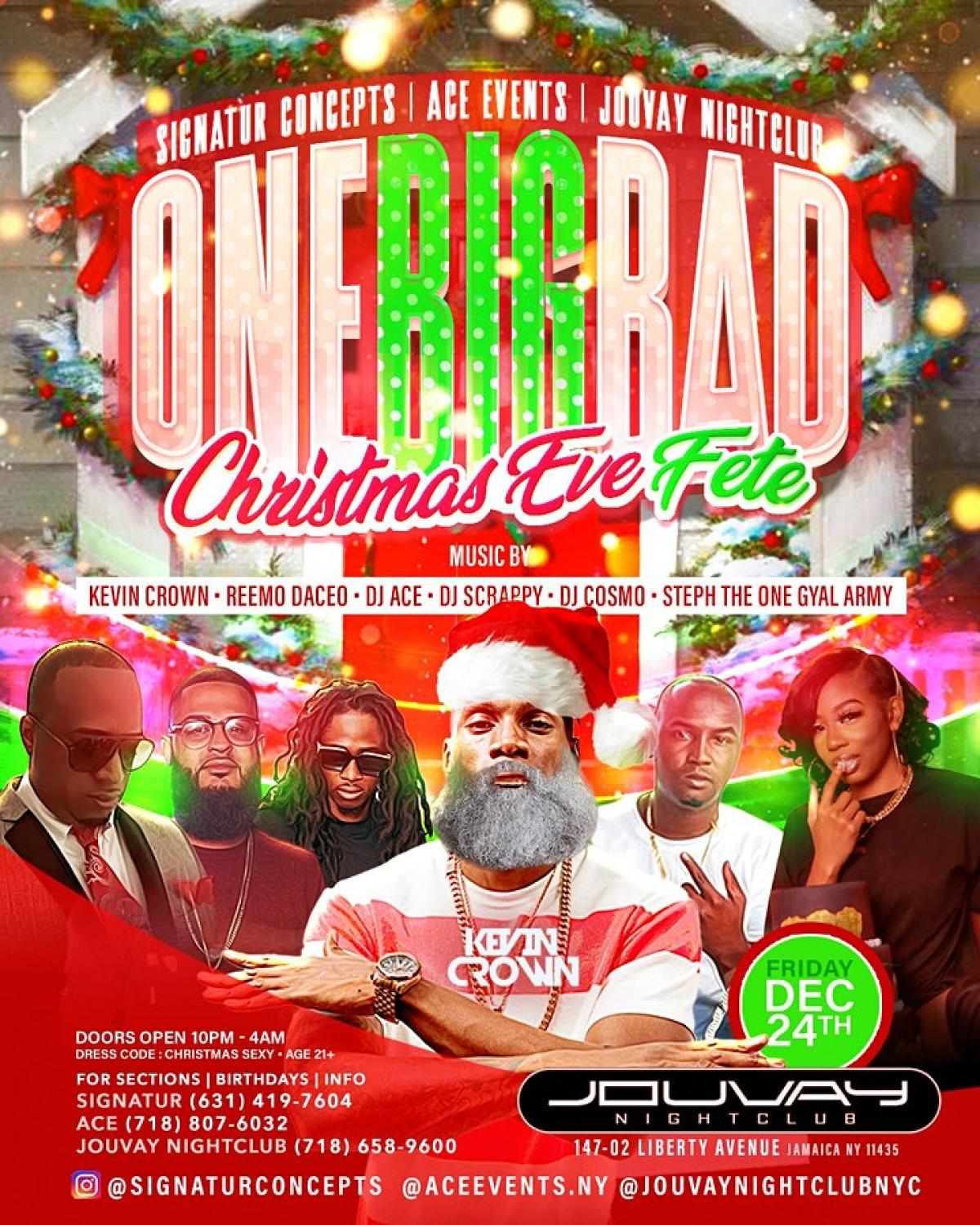 One Big Bad Christmas Eve flyer or graphic.