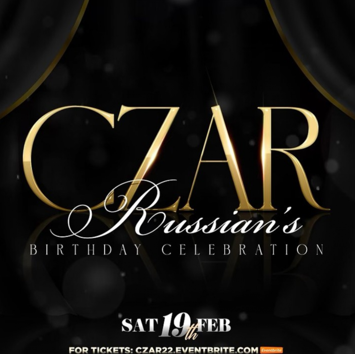 CZAR (Russian's Birthday) flyer or graphic.