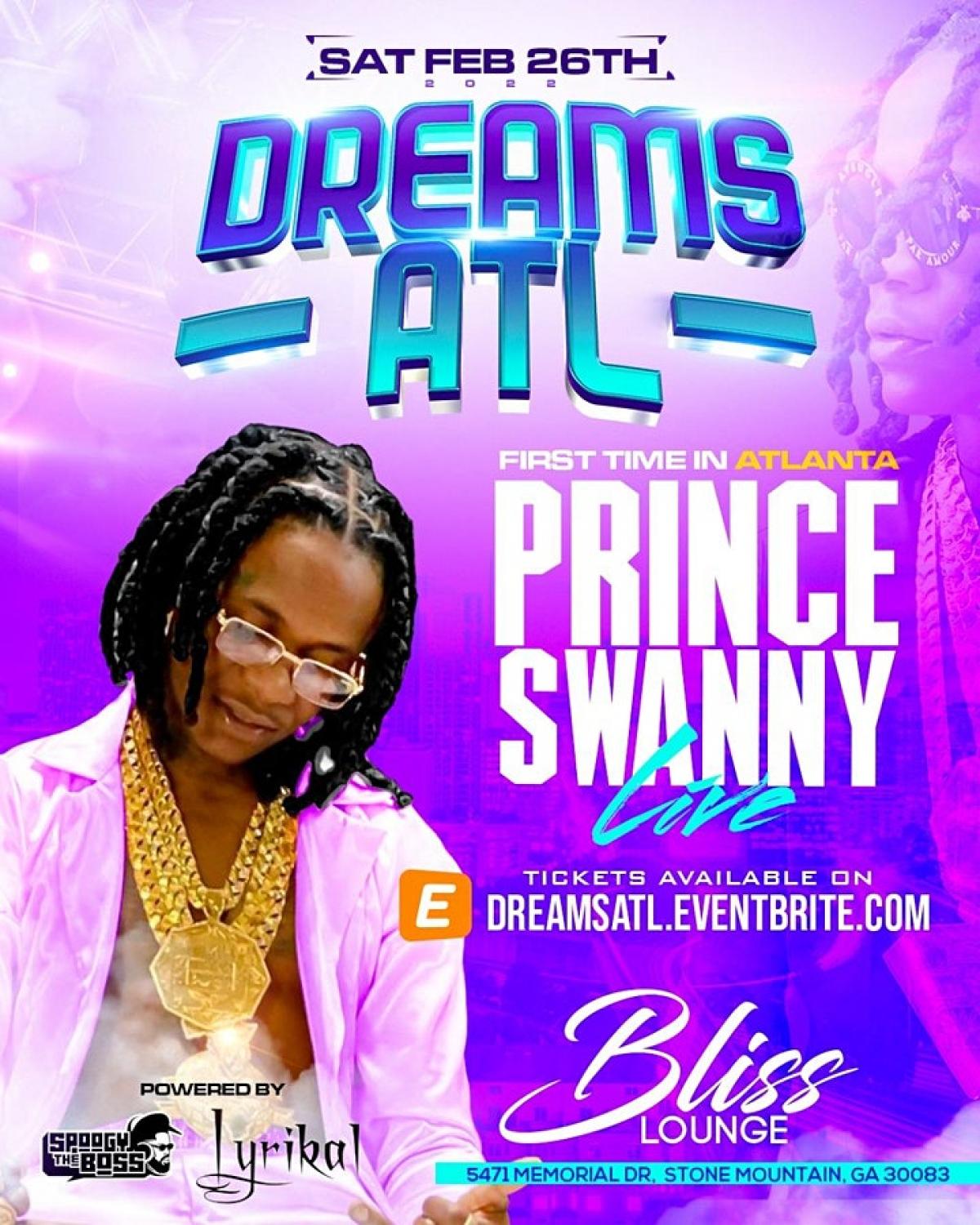 Dreams ATL flyer or graphic.