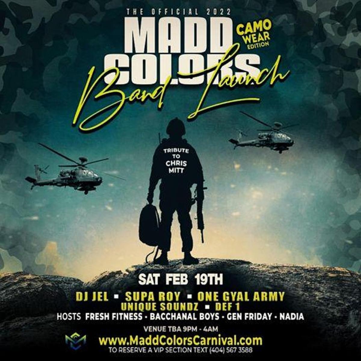 Madd Colors Band Launch 2022  flyer or graphic.