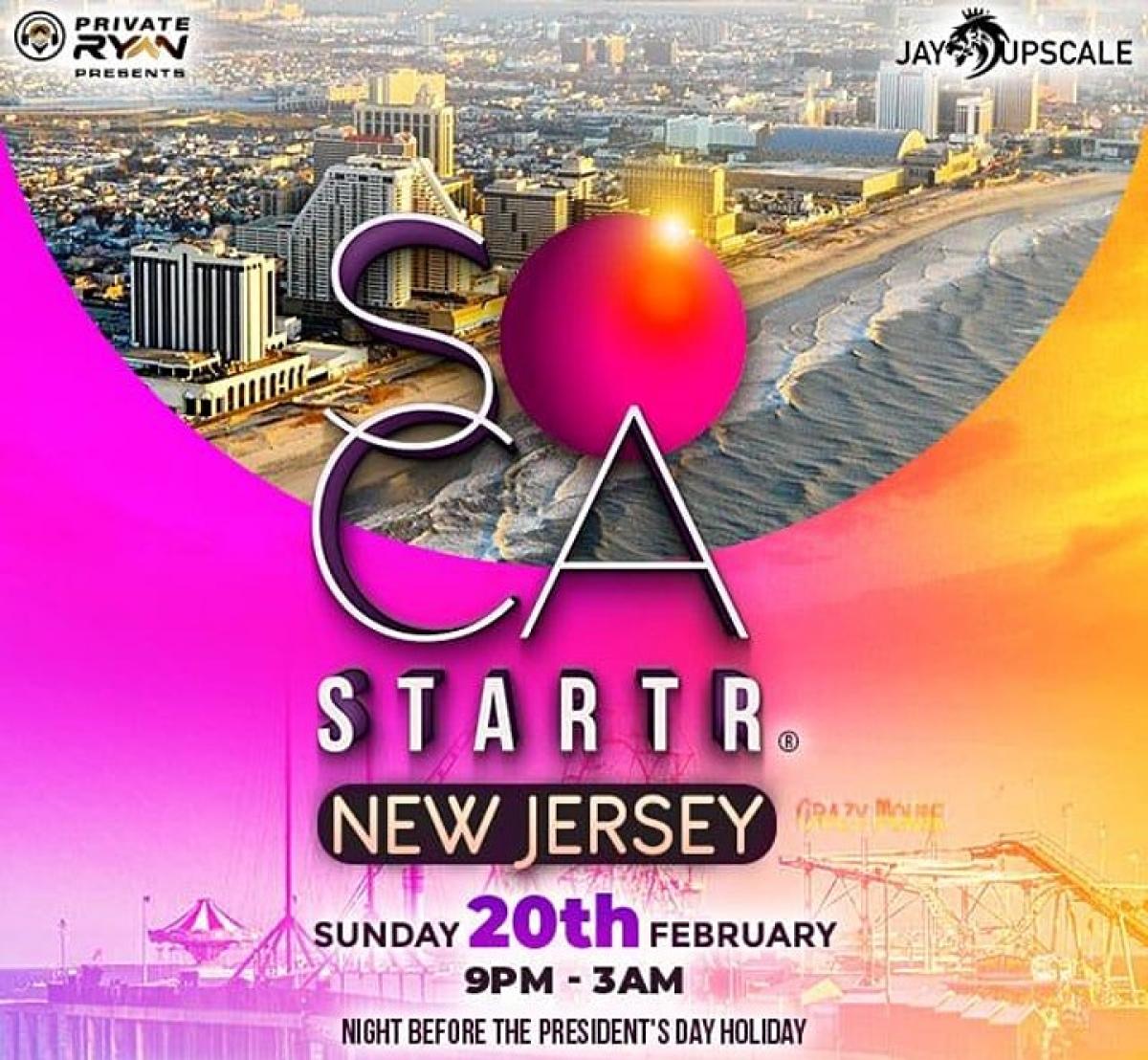 Soca Starter - New Jersey flyer or graphic.