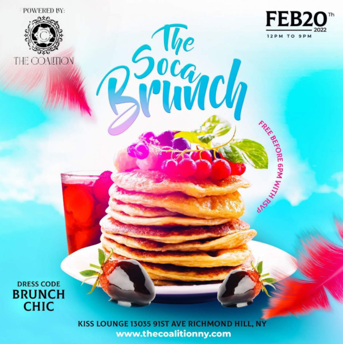 The Soca Brunch flyer or graphic.