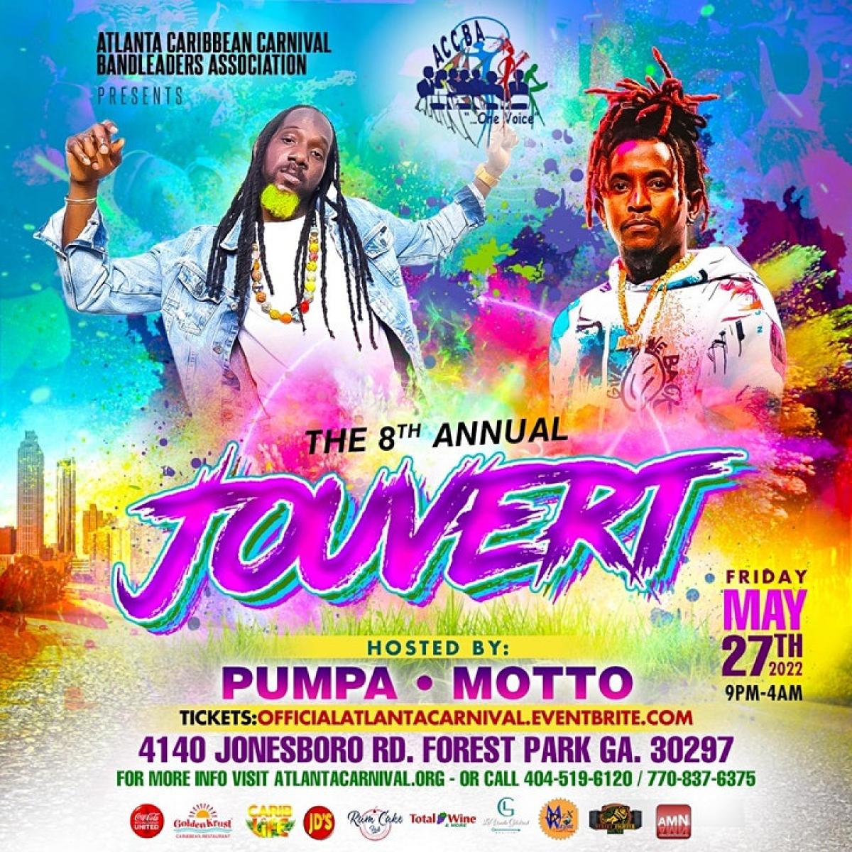 8th Annual Jouvert flyer or graphic.