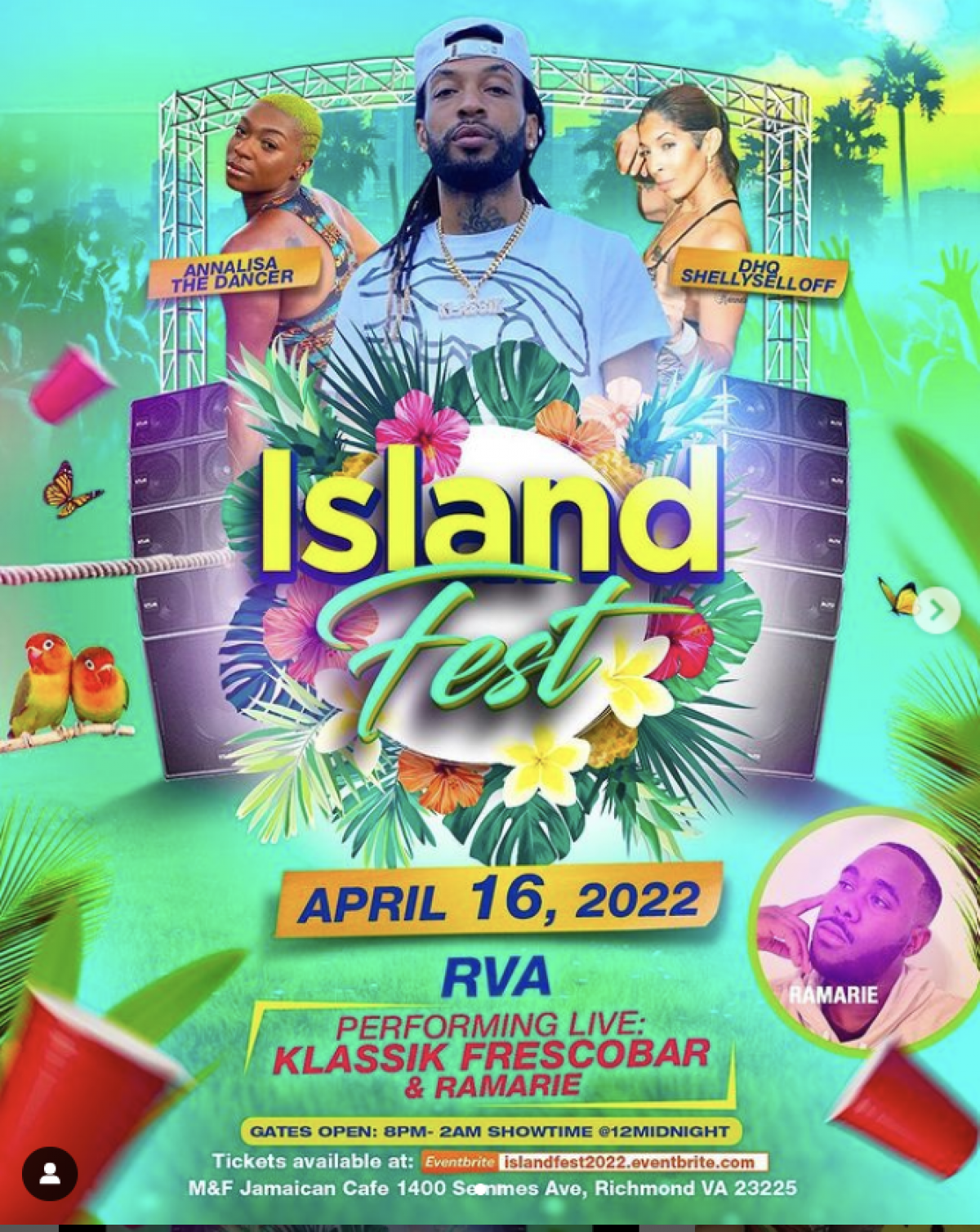 Island Fest flyer or graphic.