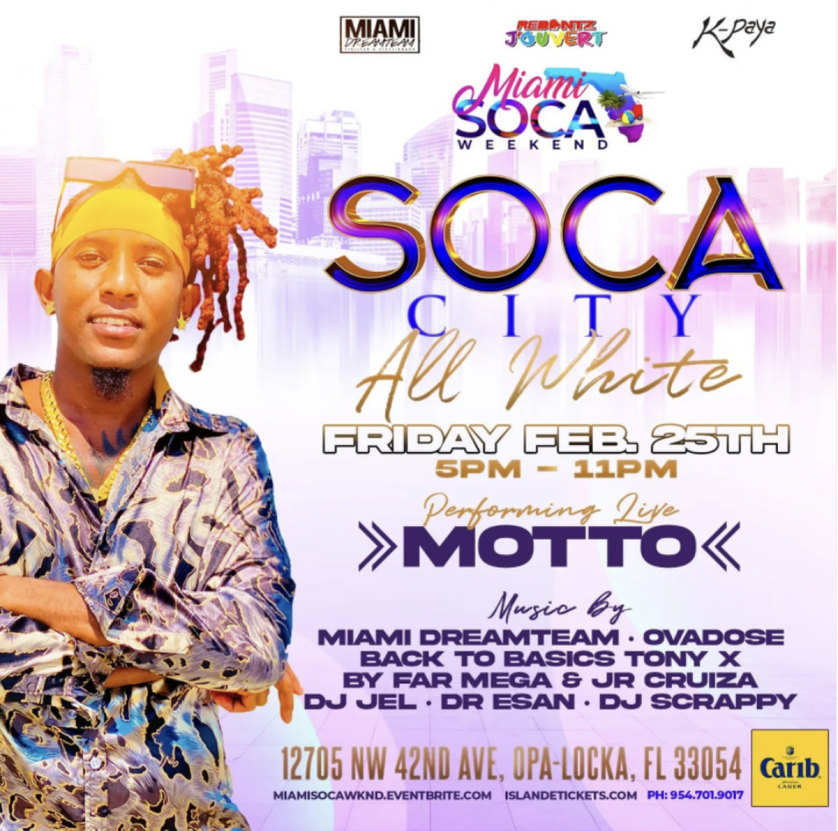 Soca City flyer or graphic.