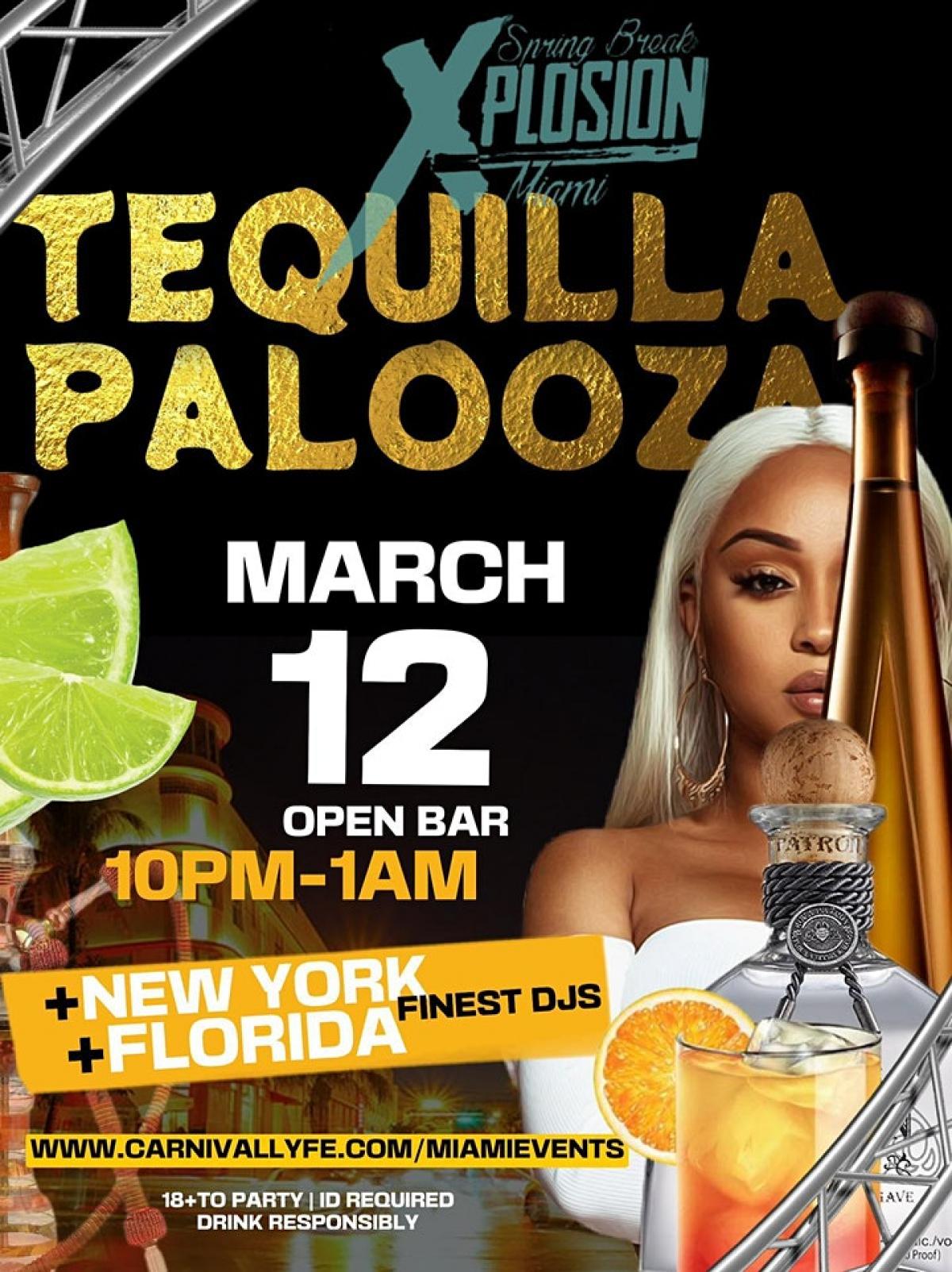 Tequila Palooza flyer or graphic.