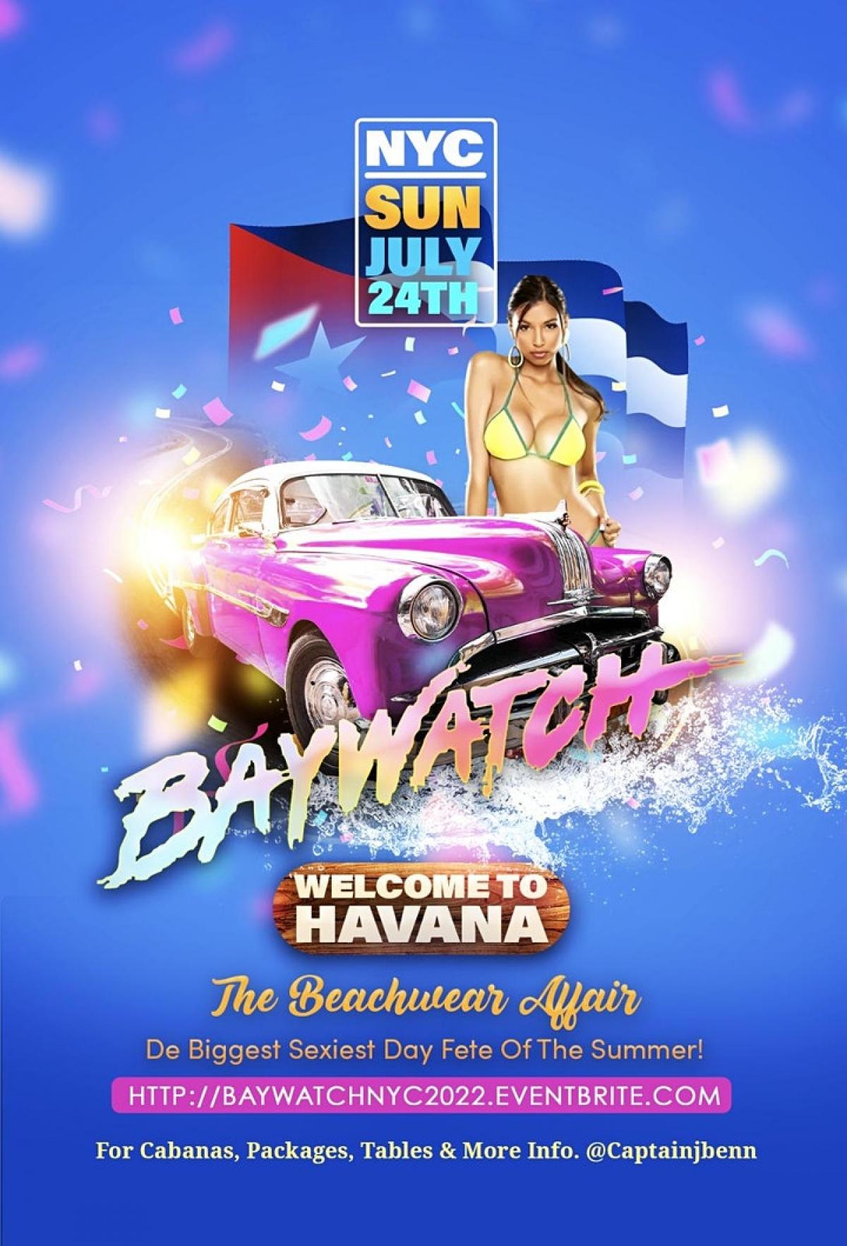 Baywatch 2022  flyer or graphic.