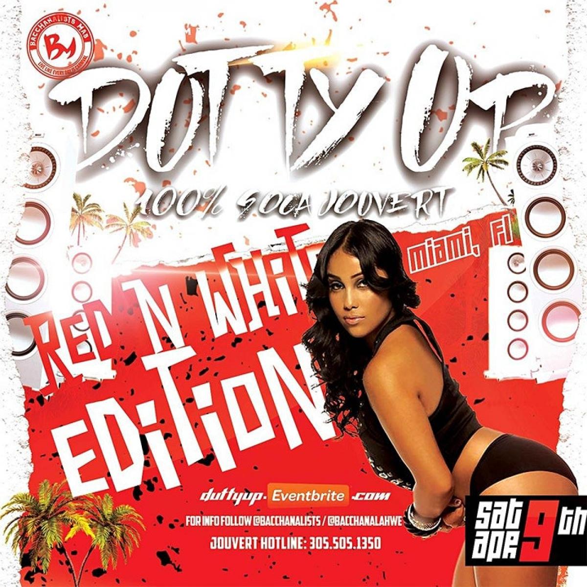 Dutty Up RED  flyer or graphic.