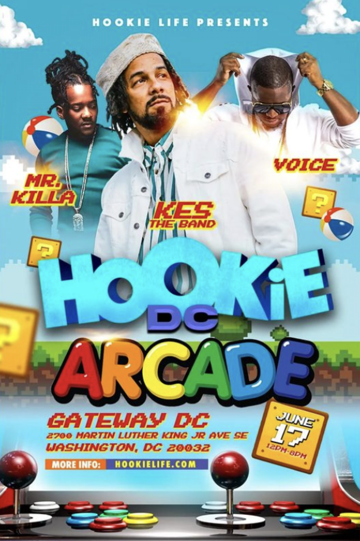 Hookie DC (2022): The Arcade flyer or graphic.