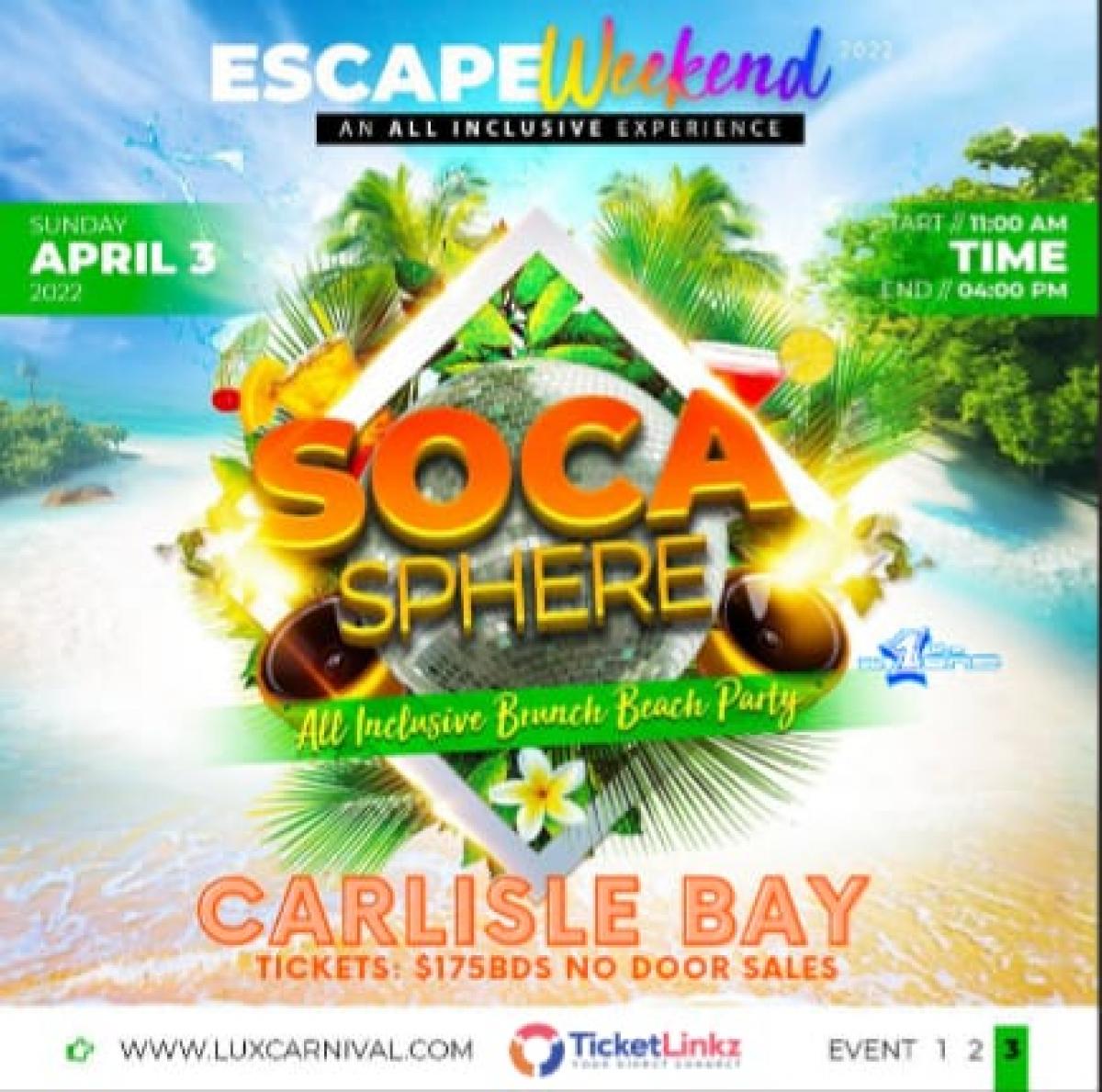 Soca Sphere flyer or graphic.