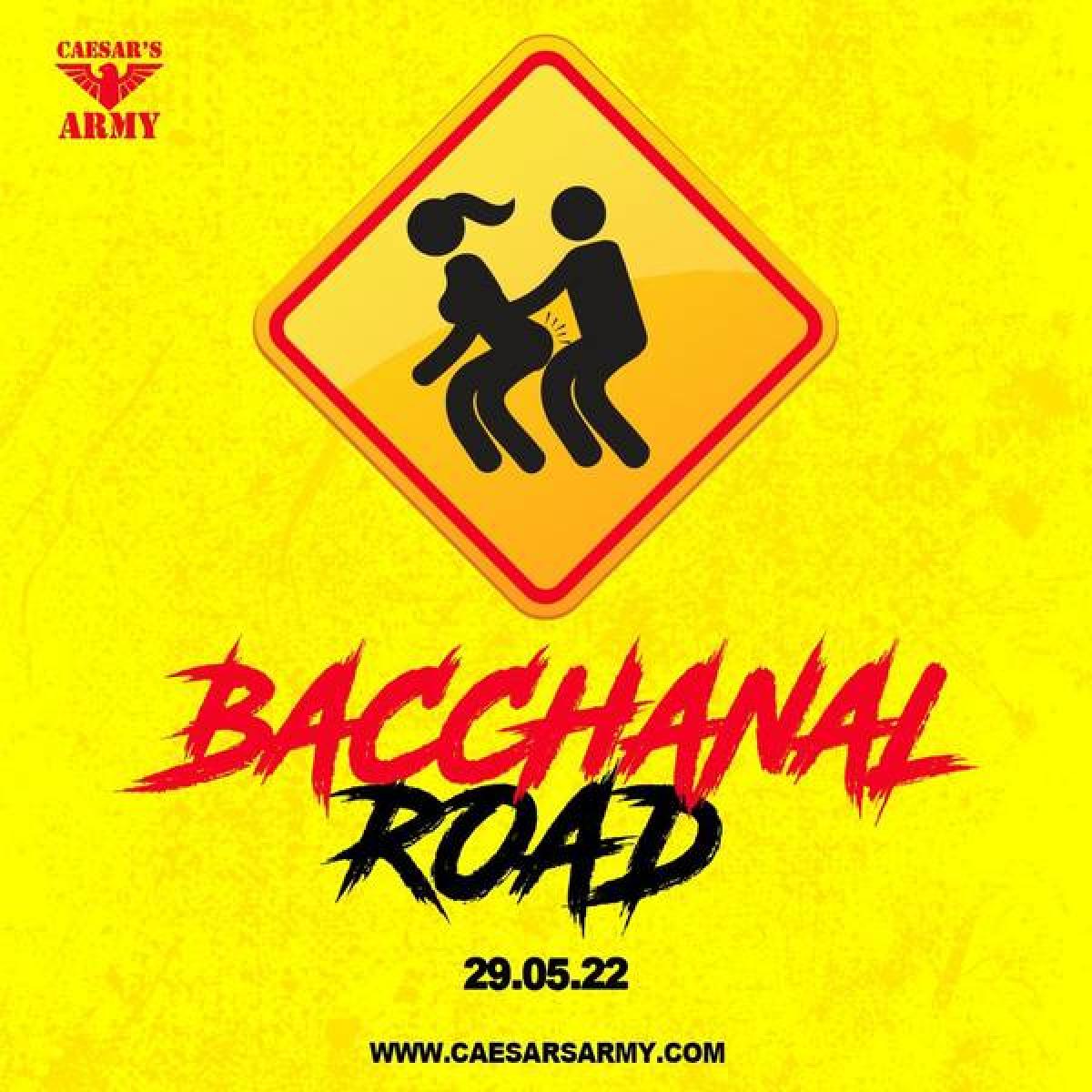 Bacchanal Road Summer flyer or graphic.