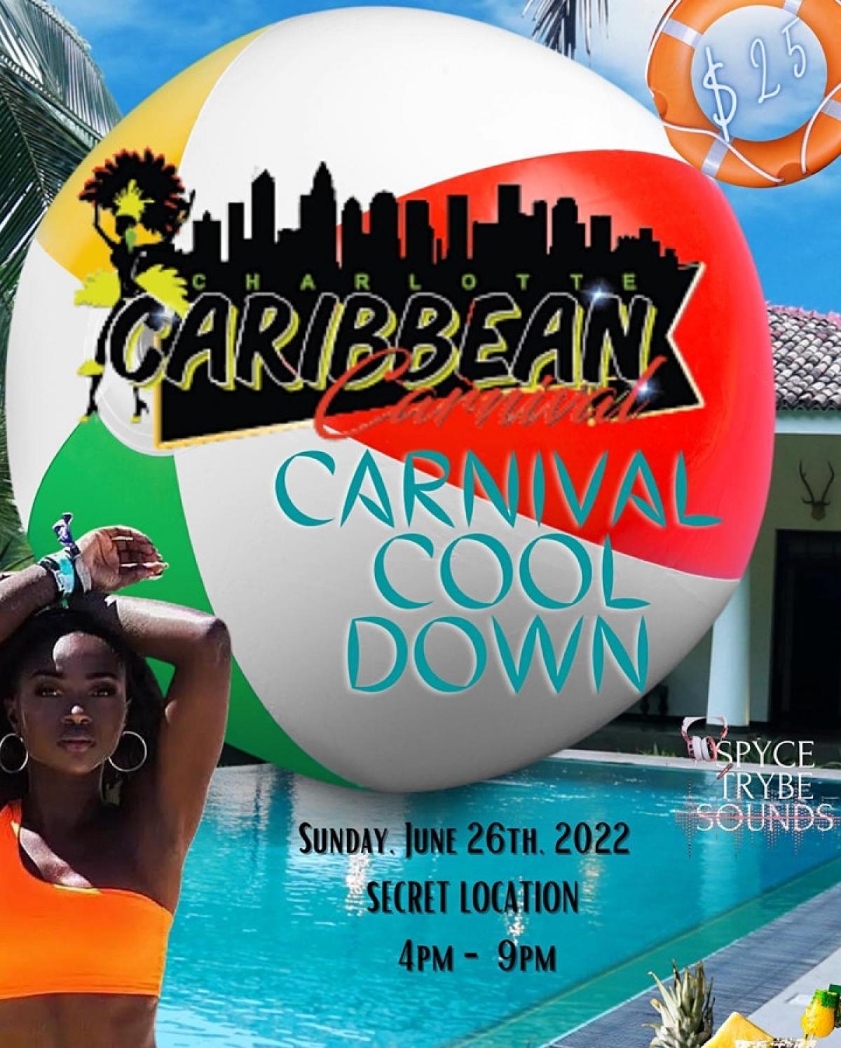 The Cool Down- Wet Fete flyer or graphic.
