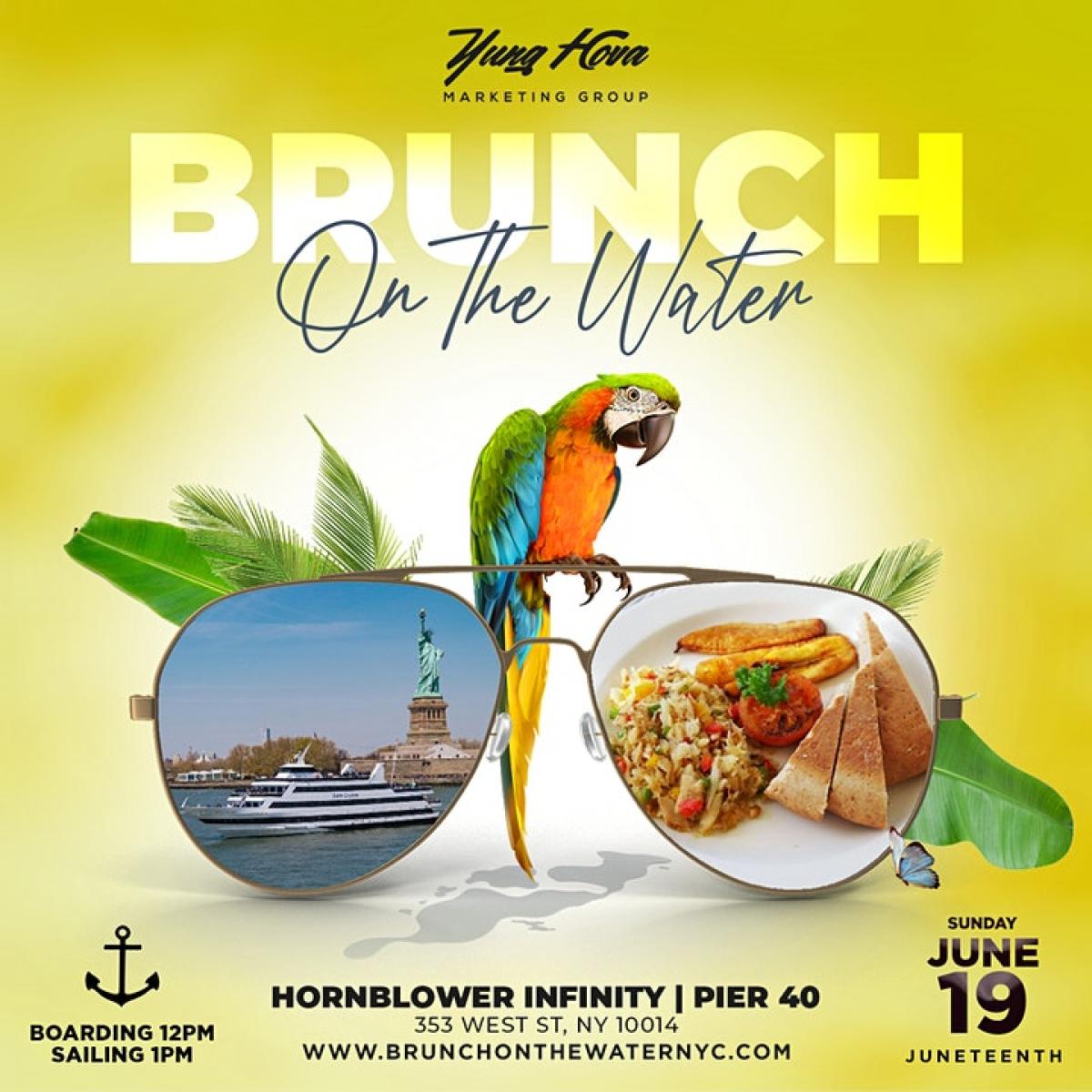 Brunch On The Water NYC flyer or graphic.