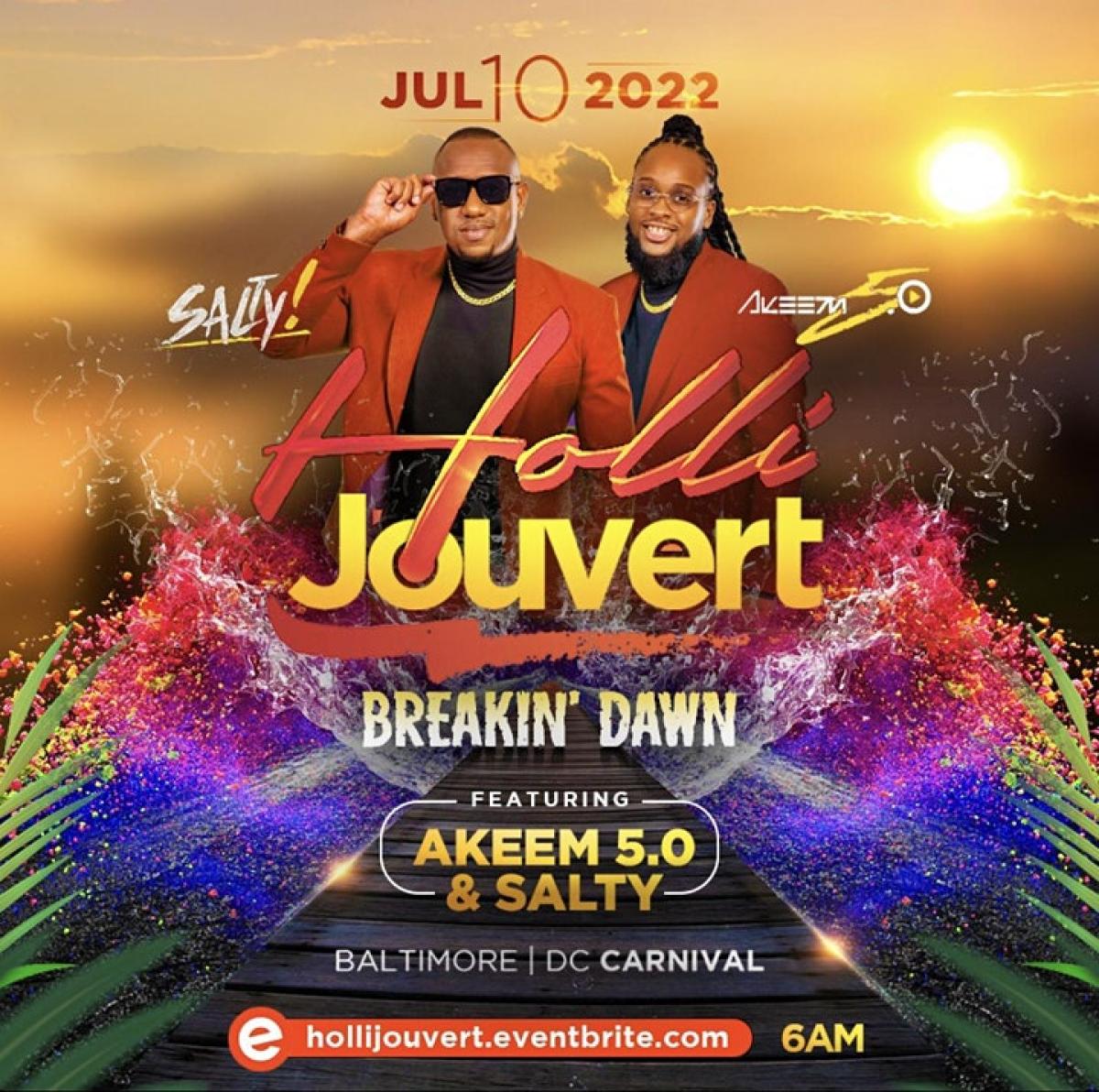 Holli J'ouvert 2022  flyer or graphic.