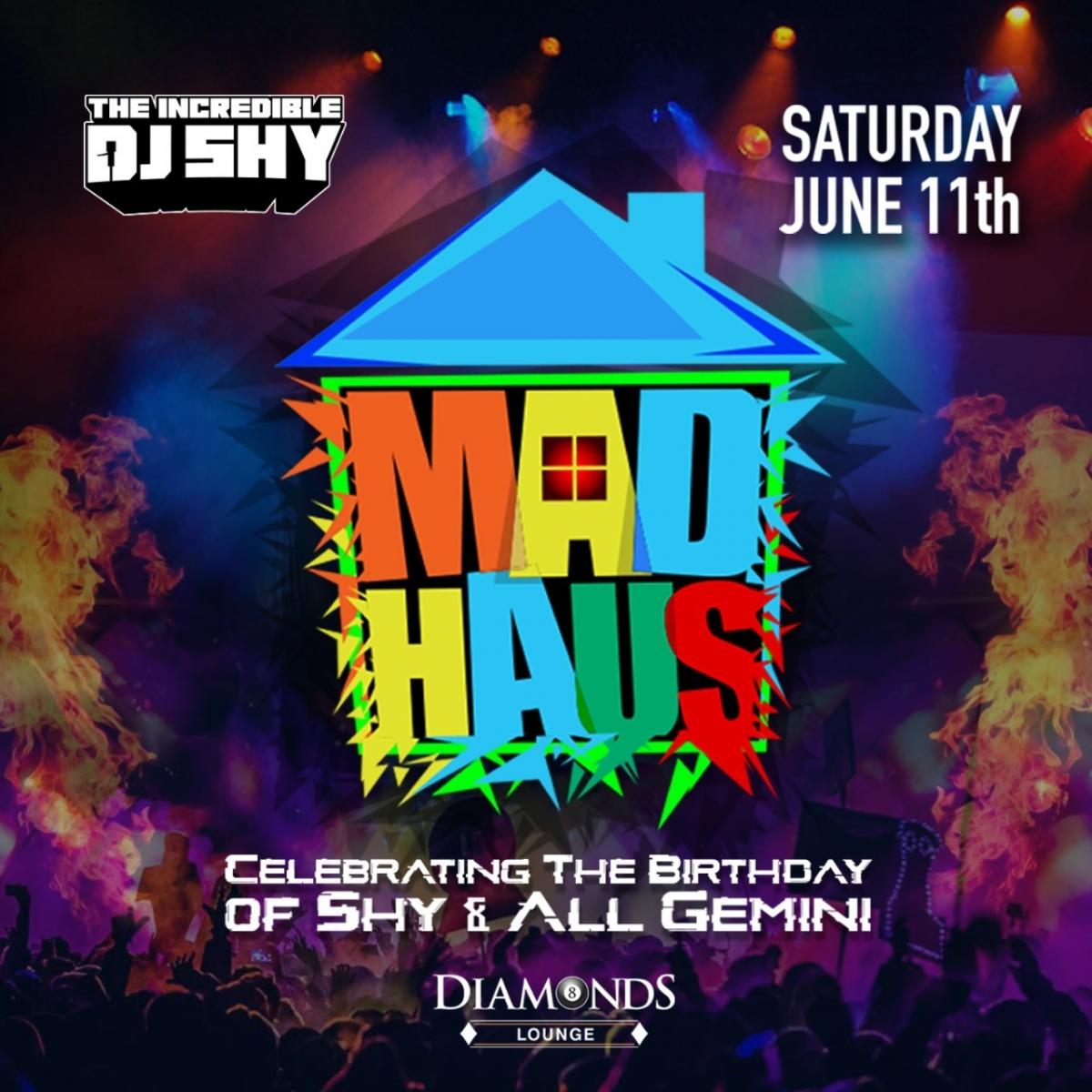 Mad Haus flyer or graphic.