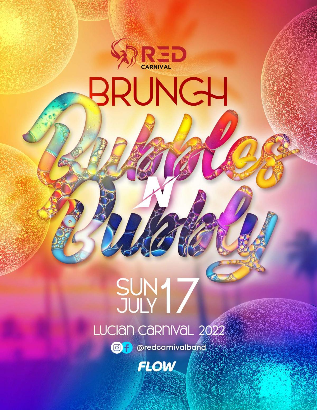  Brunch: Bubbles N' Bubbly flyer or graphic.