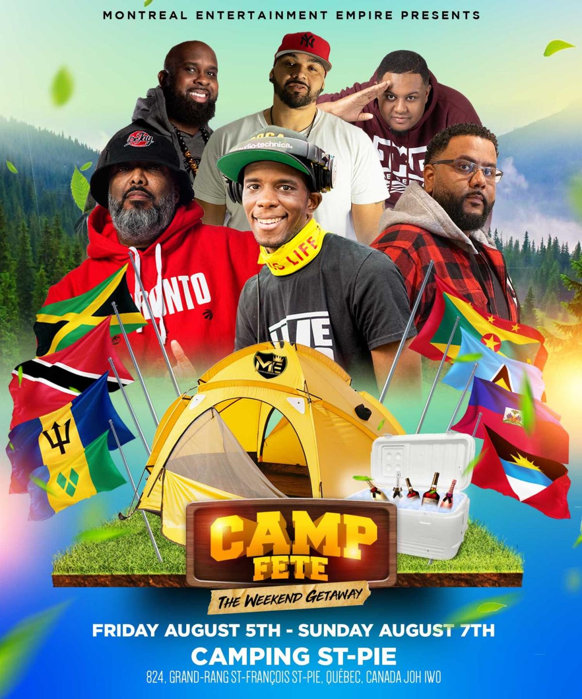 Camp Fete flyer or graphic.
