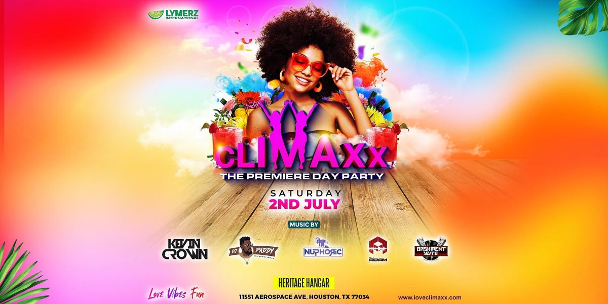 Climaxx - The Premiere Day Party flyer or graphic.