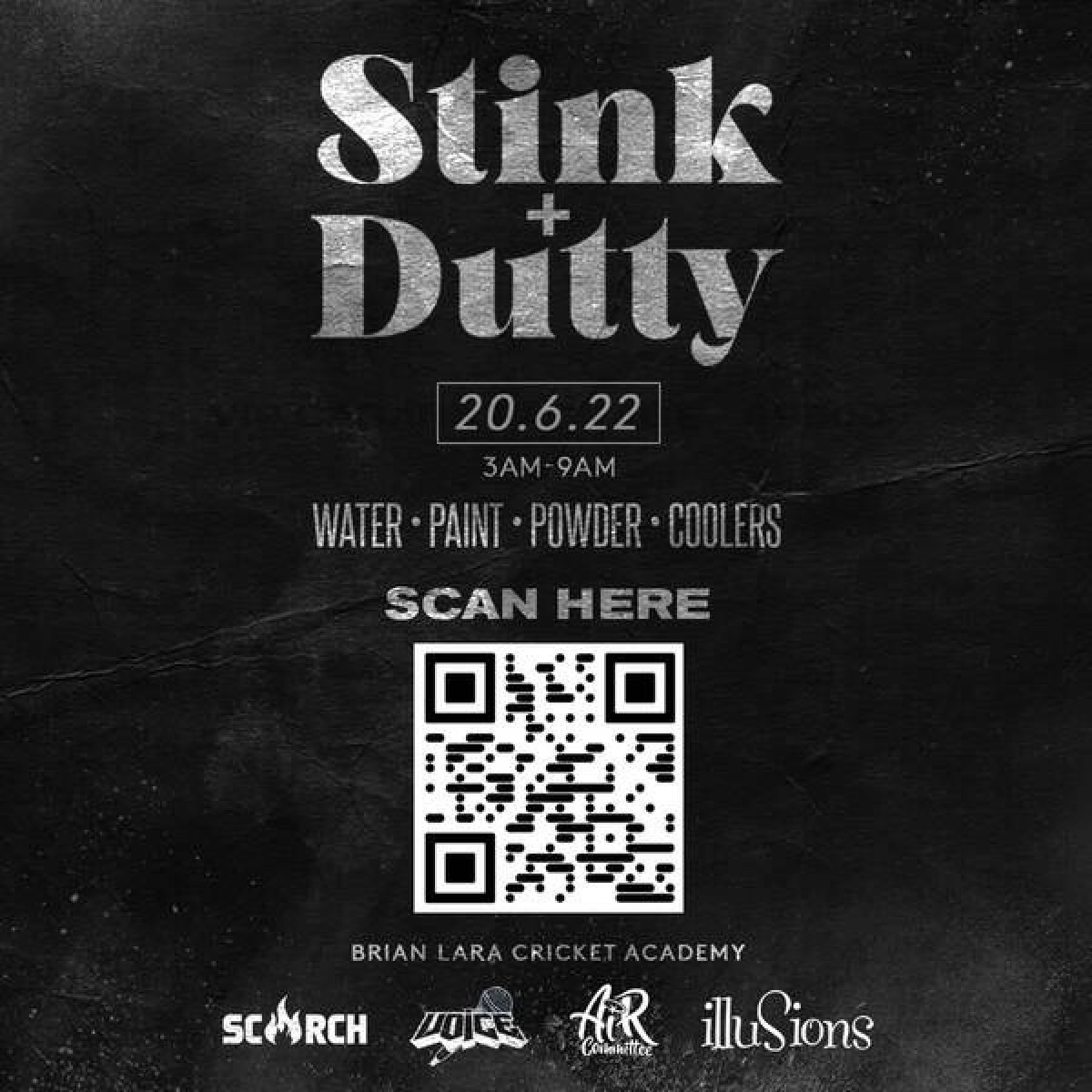 Stink & Dutty flyer or graphic.