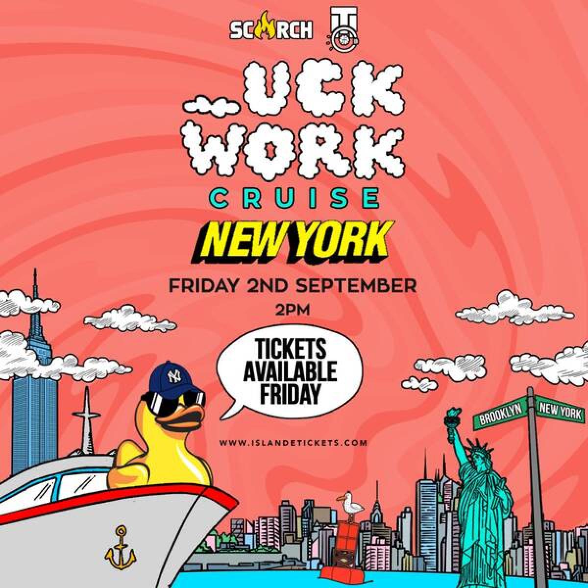 _uck Work NYC  flyer or graphic.