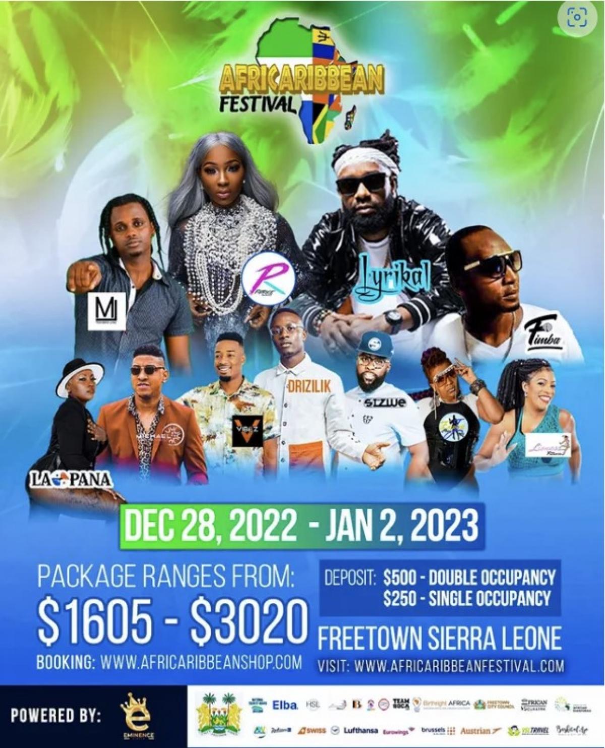 AfriCaribbean Festival flyer or graphic.