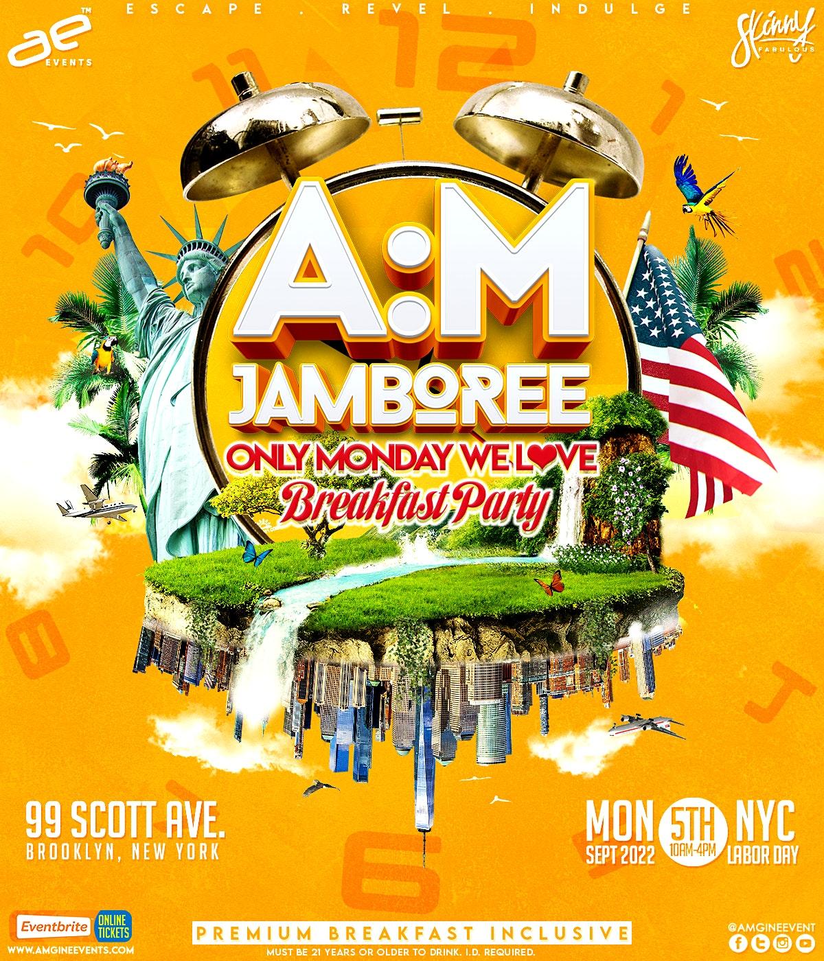 A:M Jamboree flyer or graphic.