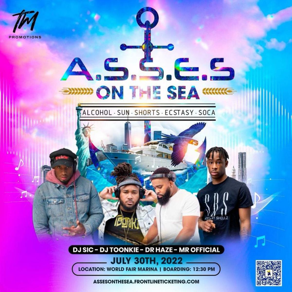 A.S.S.E.S On The Sea flyer or graphic.