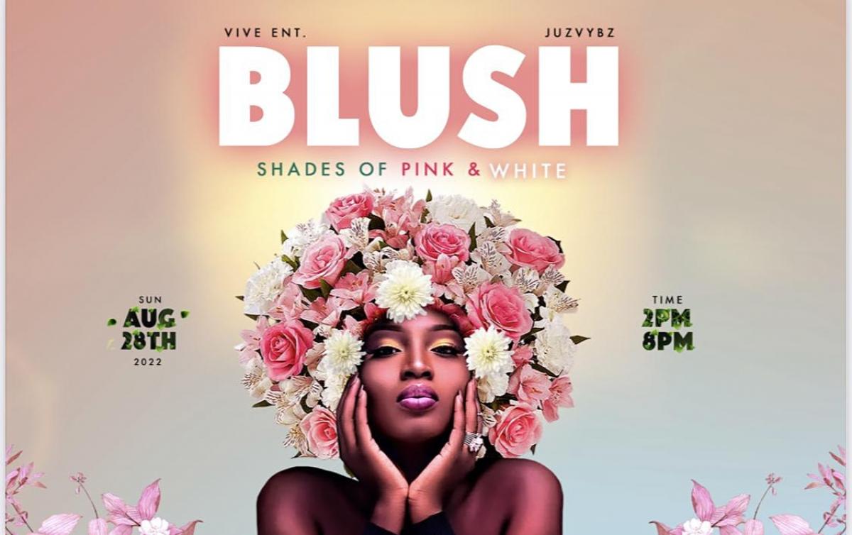 Blush flyer or graphic.