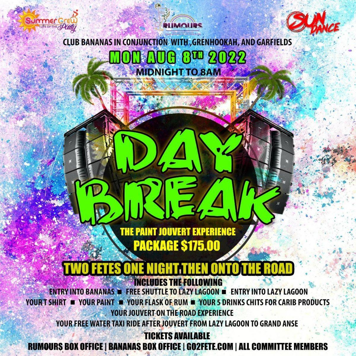 Day Break flyer or graphic.