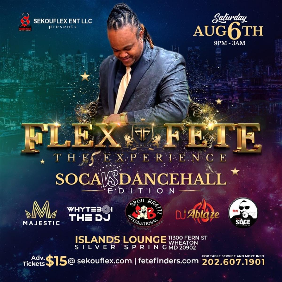 Flex Fete flyer or graphic.