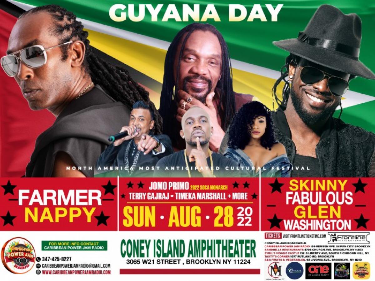 Guyana Day Cultural Festival flyer or graphic.