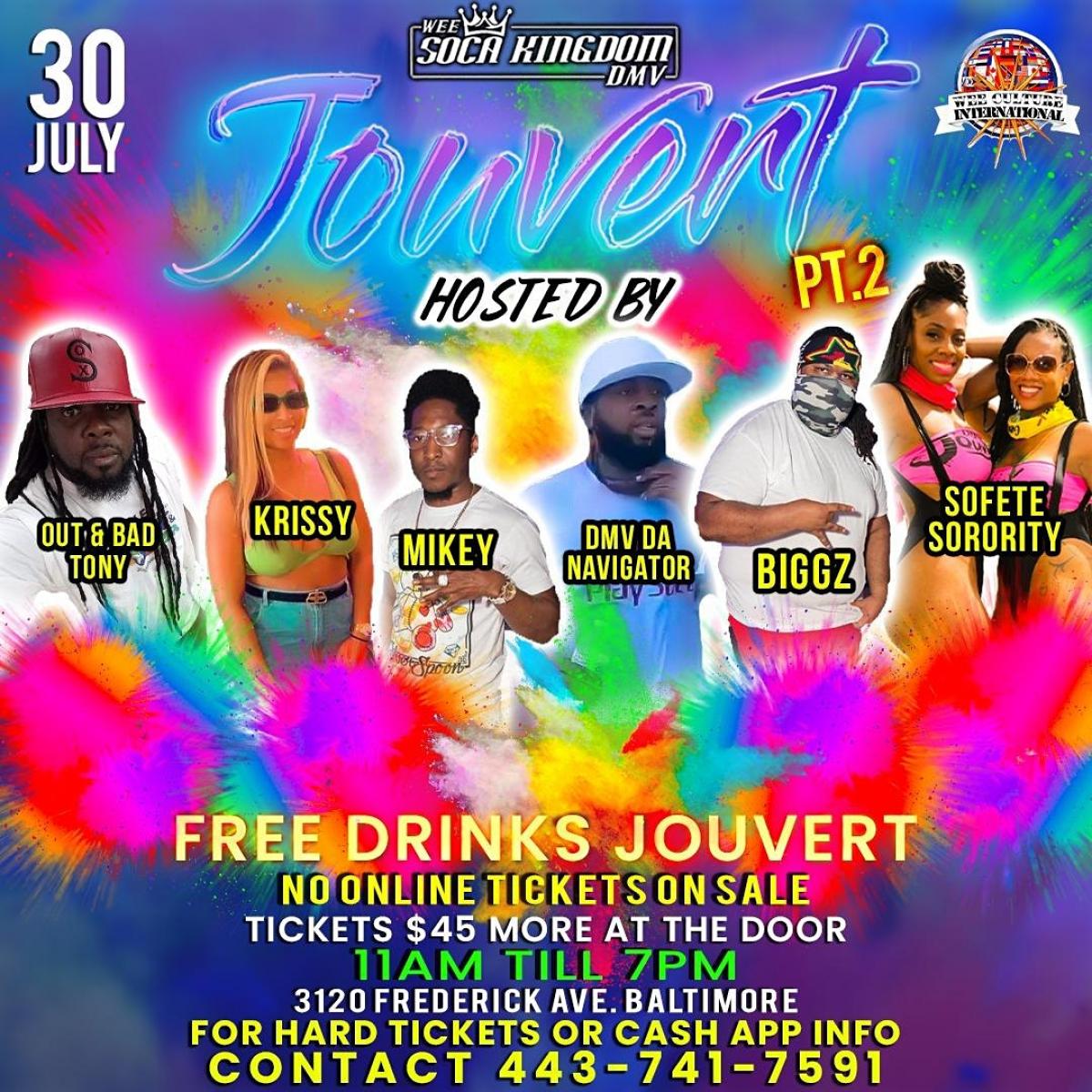 Jouvert flyer or graphic.