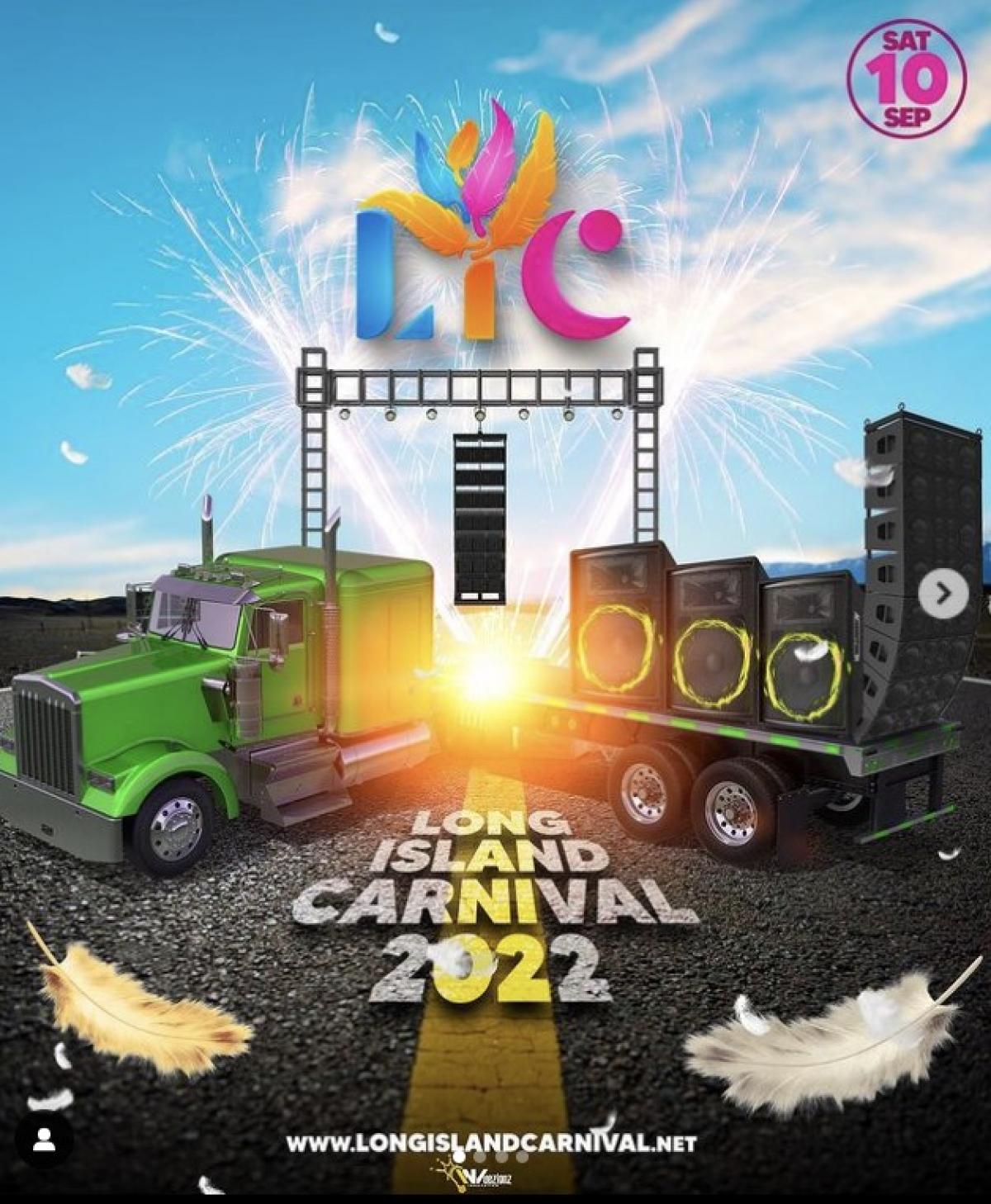 Long Island Carnival Sep 10, 2022 FETE LIST, Soca Events