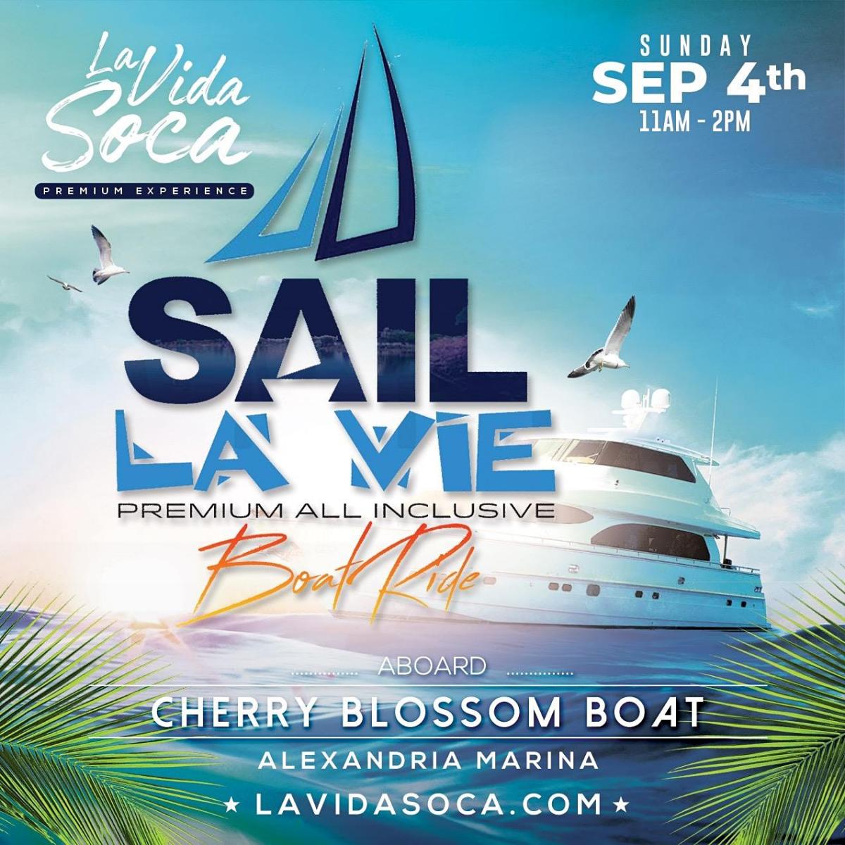 Sail La Vie flyer or graphic.