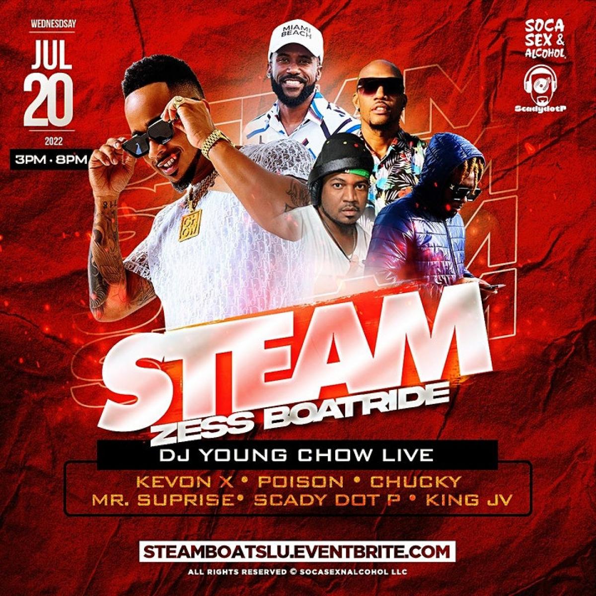 Steam - Jul 20, 2022 | FETE LIST, Soca Events