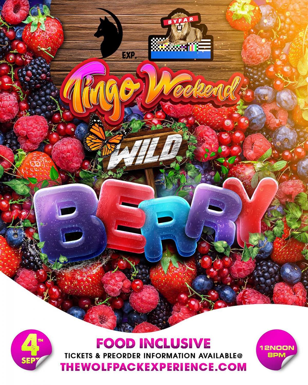 Tingo NYC : Wild Berry flyer or graphic.