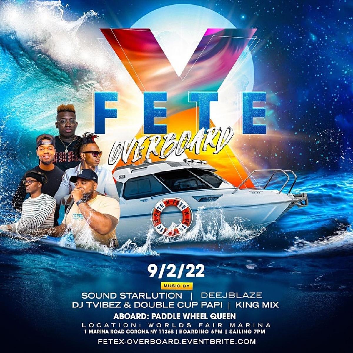 Fete❌ Overboard ⚓️ flyer or graphic.