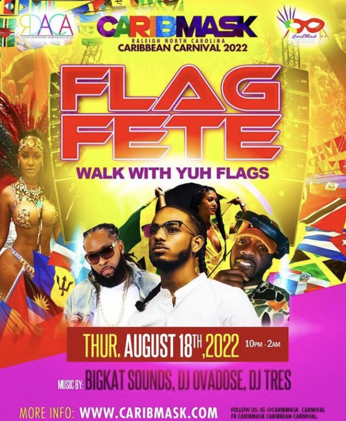 Flag Fete flyer or graphic.