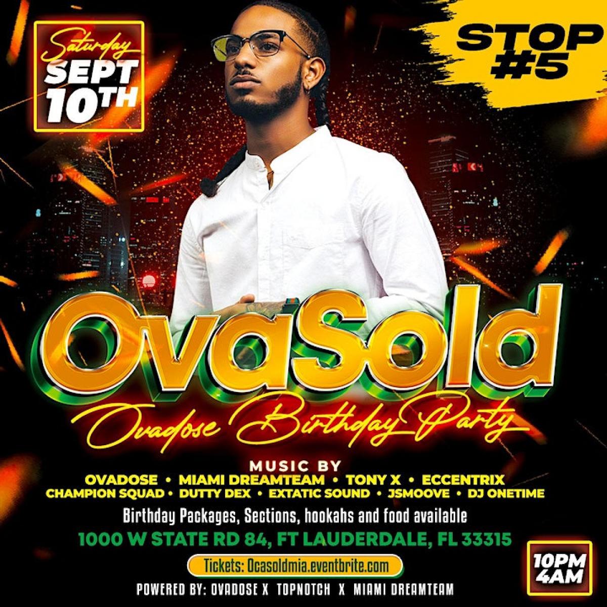 Ovasold flyer or graphic.