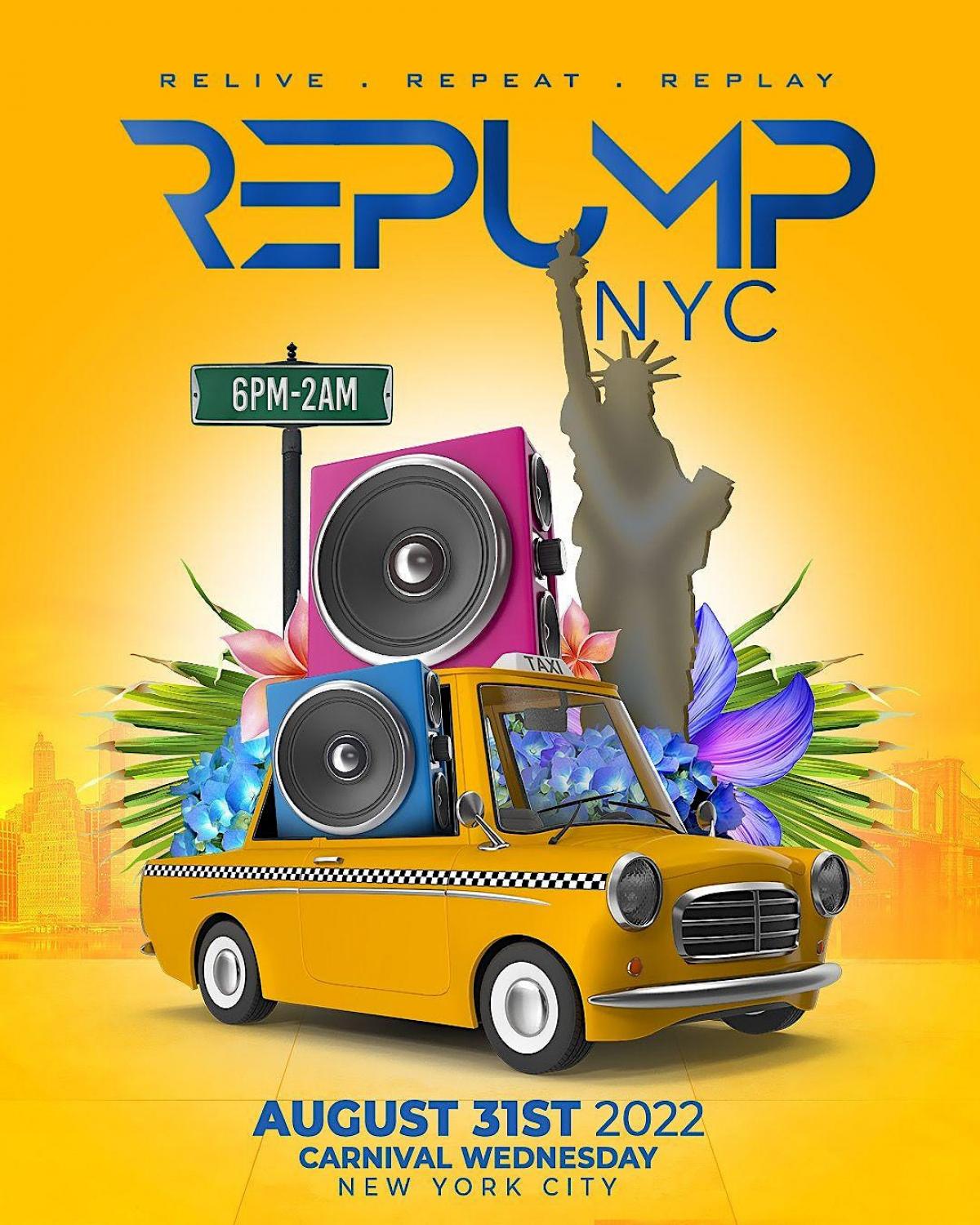 Repump: Welcome To The Concrete Jungle flyer or graphic.