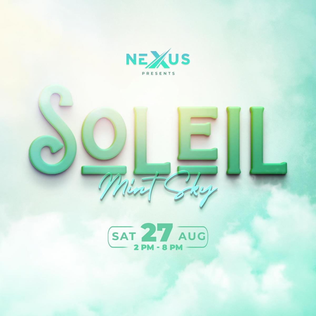 Soleil flyer or graphic.