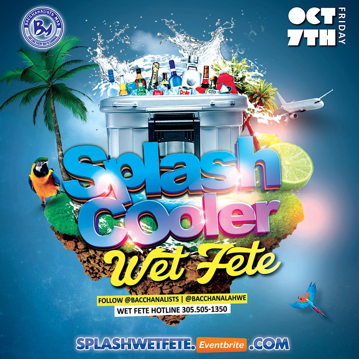 Splash Cooler Wet Fete flyer or graphic.