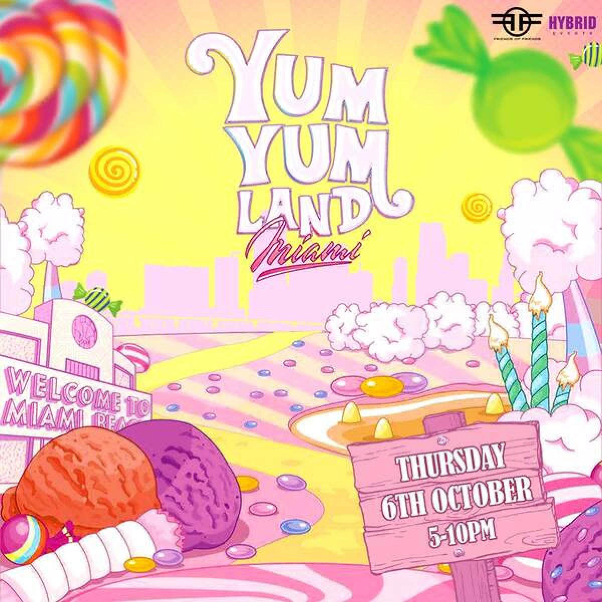 Yum Yum Land Miami  flyer or graphic.