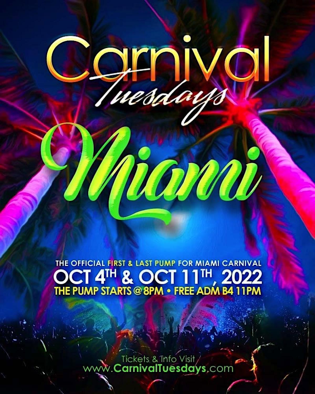 Carnival Tuesdays  flyer or graphic.