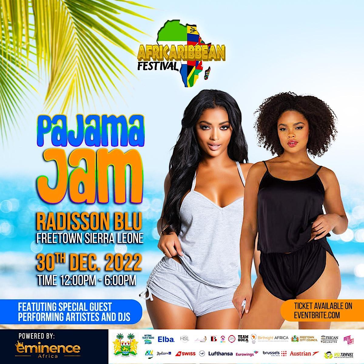 Pajama Jam flyer or graphic.