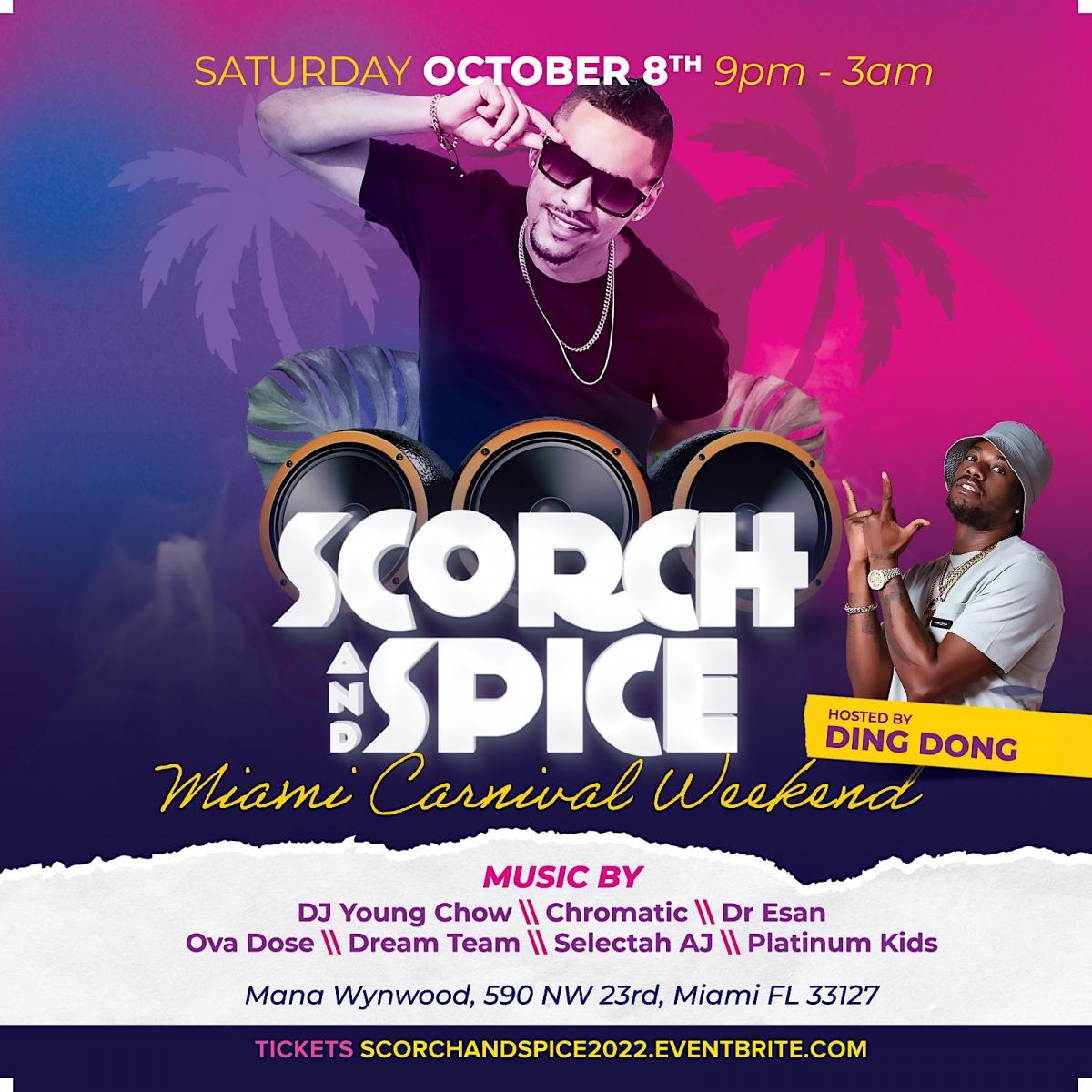 Scorch + Spice flyer or graphic.