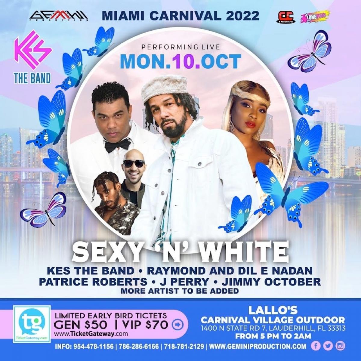 Sexy N White flyer or graphic.